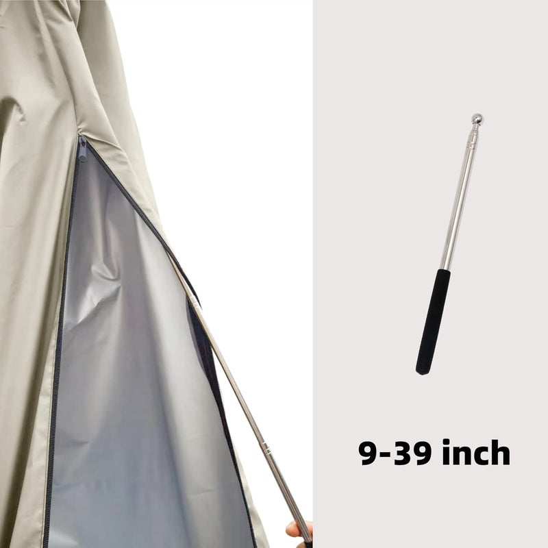 CoverFml Patio Umbrella Cover - 420D Waterproof Outdoor Offset Banana Style Umbrella Covers-Fits Curved Cantilever Offset Umbrella 9-14Ft, With Rod. - Image 2